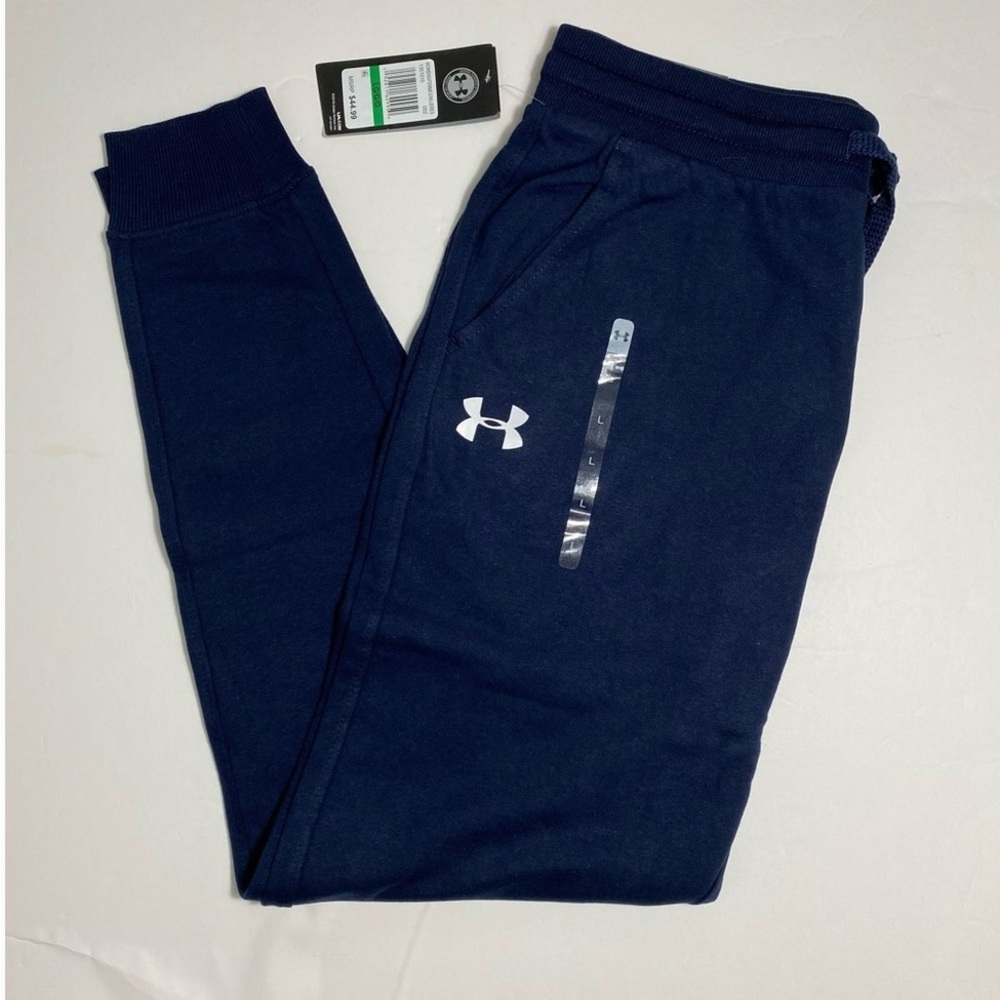 NWT Under Armour UA Women's Rival Fleece Joggers Logo Sweatpants